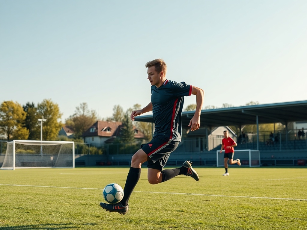 Młodzi piłkarze drużyny "Kozły" Łowicz podczas treningu lub meczu