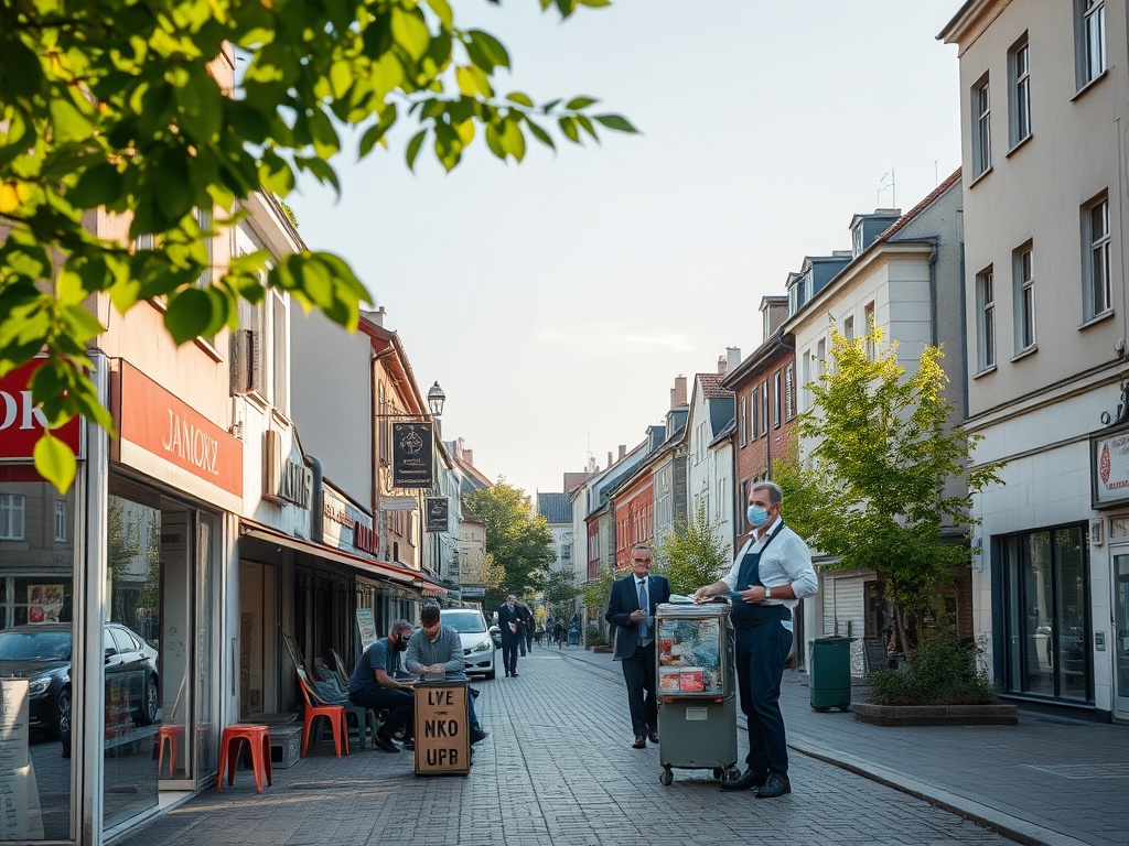 Wizualizacja lub zdjęcie nowoczesnego dworca kolejowego, symbolizującego modernizację dworca Łowicz Główny